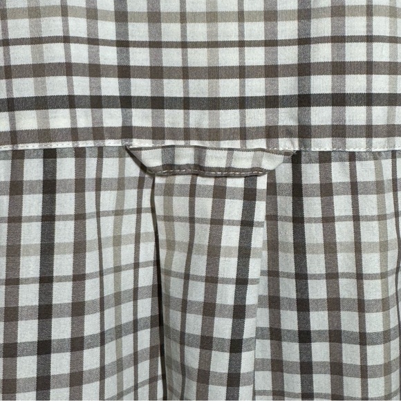 🌻 Pendleton Men’s Shirt size Large Brown Tan Plaid Cotton Button Up Long Sleeve* - Picture 7 of 9